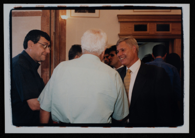 A Photograph of the Inauguration of al-Kasaba Theatre in Ramallah, 2000
