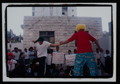 A Photograph of the Inauguration of al-Kasaba Theatre in Ramallah, 2000