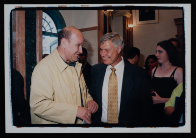 A Photograph of the Inauguration of al-Kasaba Theatre in Ramallah, 2000