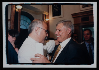 A Photograph of the Inauguration of al-Kasaba Theatre in Ramallah, 2000