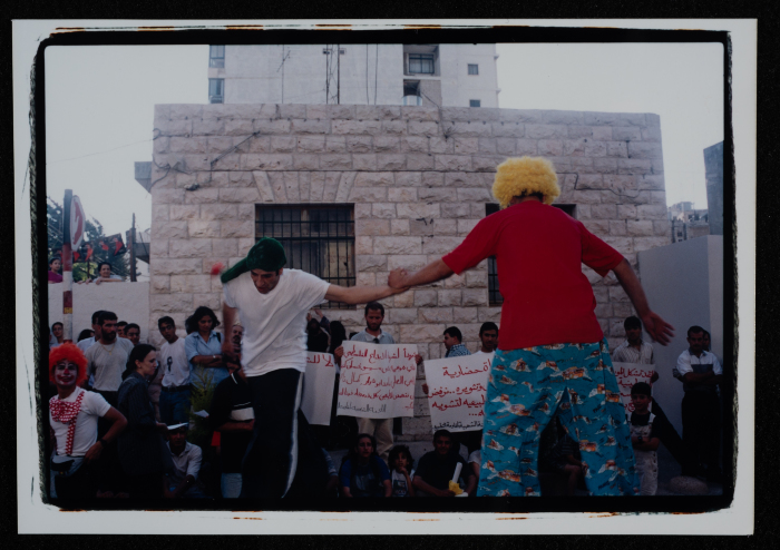 A Photograph of the Inauguration of al-Kasaba Theatre in Ramallah, 2000