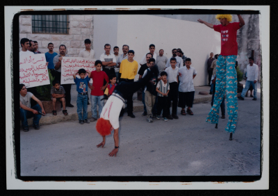 A Photograph of the Inauguration of al-Kasaba Theatre in Ramallah, 2000