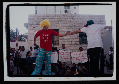 A Photograph of the Inauguration of al-Kasaba Theatre in Ramallah, 2000