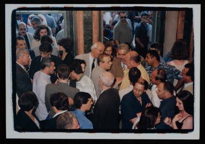 A Photograph of the Inauguration of al-Kasaba Theatre in Ramallah, 2000