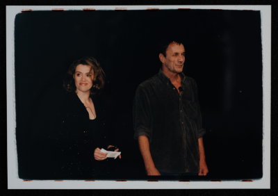 صورة من افتتاح مسرح القصبة في رام الله، 2000