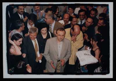 صورة من افتتاح مسرح القصبة في رام الله، 2000