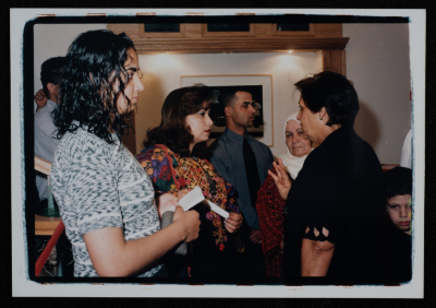 A Photograph of the Inauguration of al-Kasaba Theatre in Ramallah, 2000