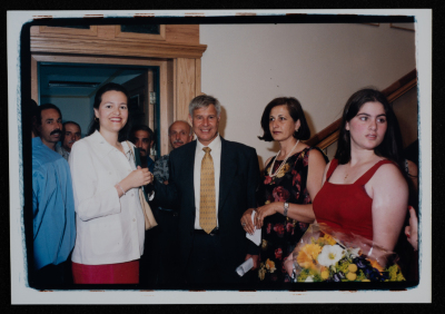 A Photograph of the Inauguration of al-Kasaba Theatre in Ramallah, 2000