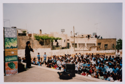 "The Adventures of Khadra", a Photograph of a Theatrical Performance, al-Kasaba Theatre, 2003