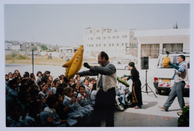 "The Adventures of Khadra", a Photograph of a Theatrical Performance, al-Kasaba Theatre, 2003