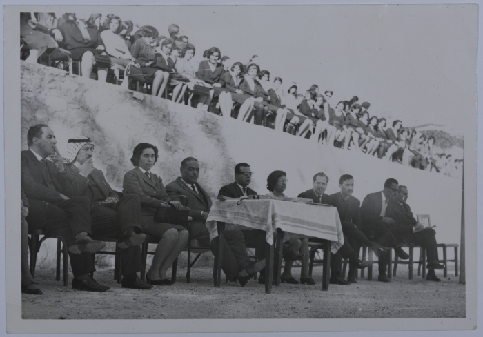 حفل مرشدات كشافة في مدرسة بنات رام الله، 1962