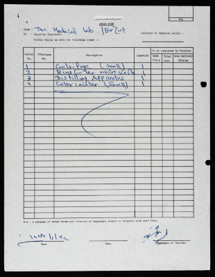 An Order Form 