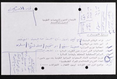 "The Monthly Meeting of Voluntary Associations", a Meeting Agenda