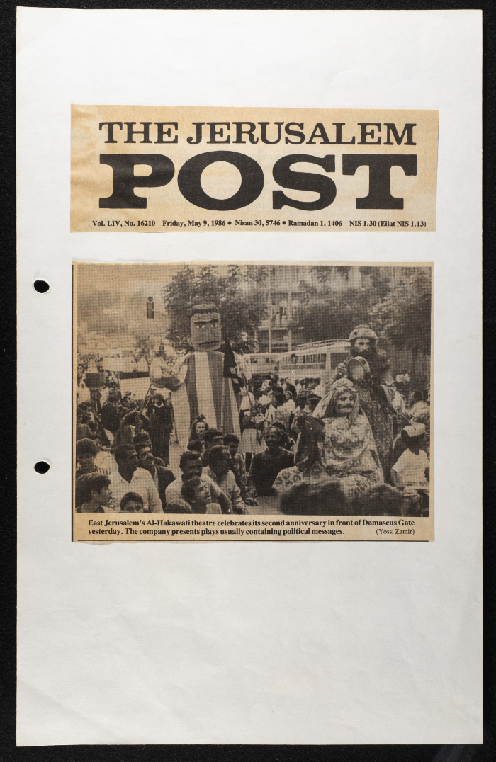 A Newspaper Clipping from the Jerusalem Post