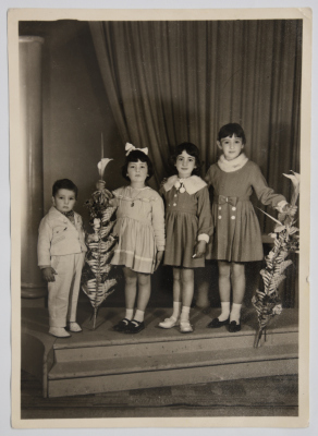 Children from the Nasrawi Family During Palm Sunday 