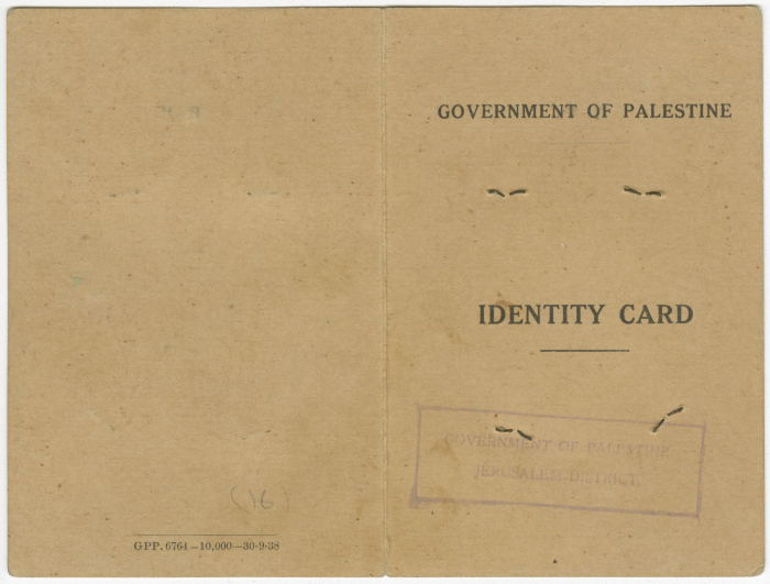 An original copy of an ID