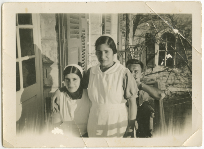 Workers in a hospital in Jerusalem