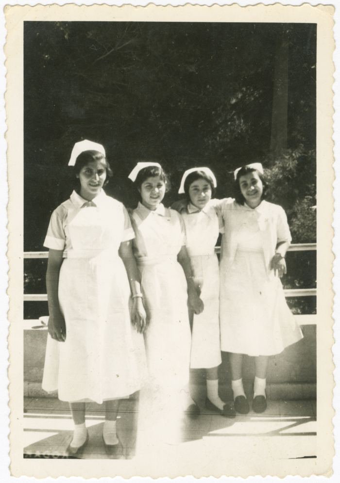 Students at nursing school