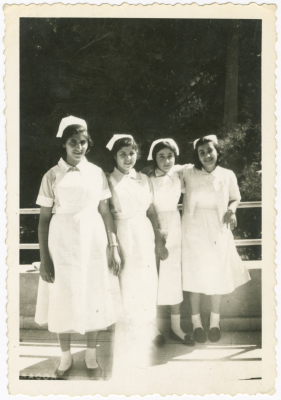 Students at nursing school