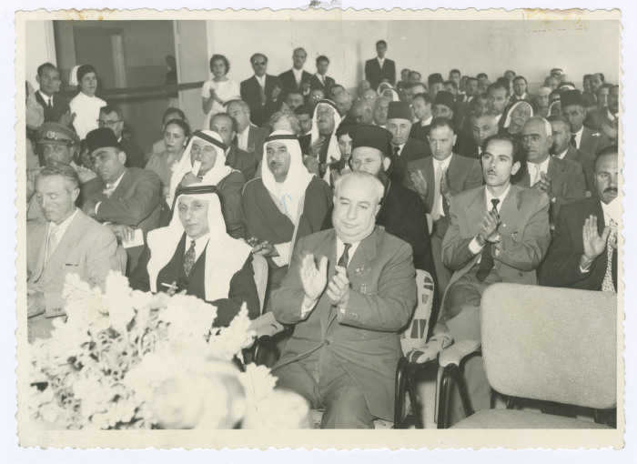 Member of the Jordanian House of Representatives and others at the opening ceremony of the Mental Health Hospital/Bethlehem
