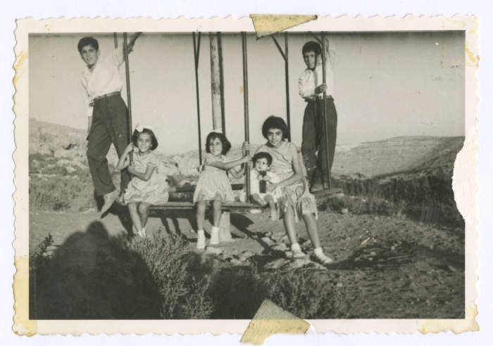 Children on the swing