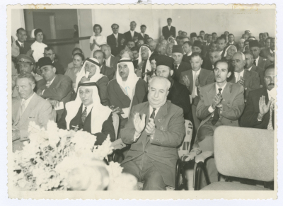 Member of the Jordanian House of Representatives and others at the opening ceremony of the Mental Health Hospital/Bethlehem