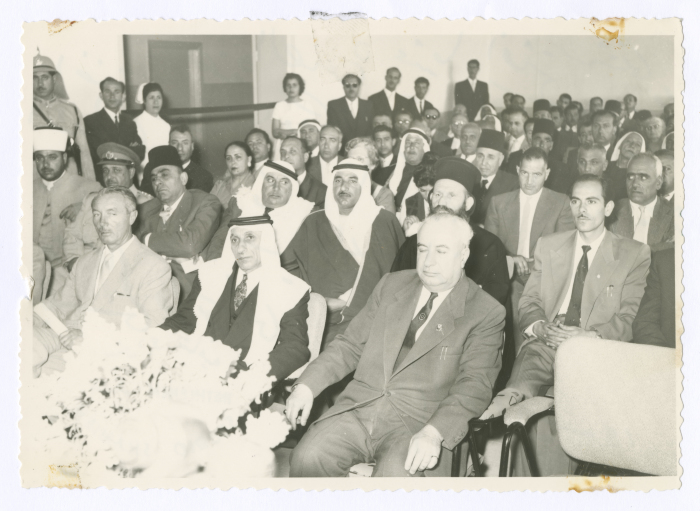 Member of the Jordanian House of Representatives and  Sheikh of the Ta'amreh Family
Mohammad Salem Thwaib with others at the opening ceremony of the Mental Health Hospital/Bethlehem