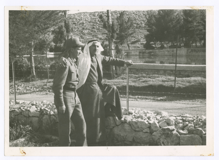 The Sheikh of the Ta'amreh Family with an Official