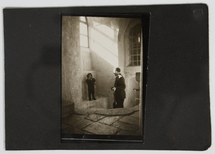 Sama'an Ashrawi and his daughter Naifah Ashrawi wandering the Tower of David in Jerusalem