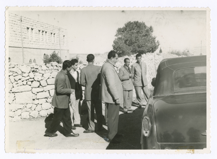 Men leaving the Mental Health Hospital/Bethlehem