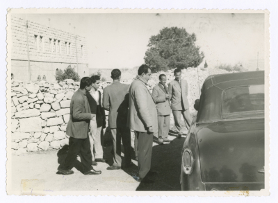 Men leaving the Mental Health Hospital/Bethlehem