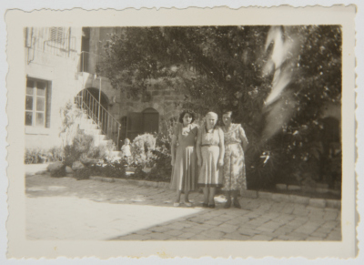 Salwa Ashrawi at the Jaffa Gate in Jerusalem