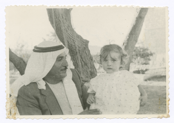 A man holding a child