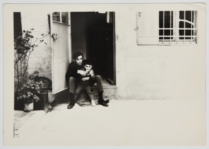 Emile Ashrawi with his neighbour