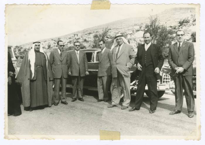 Legal Persons on the road leading to Hebron waiting for the arrival of the King of Jordan 