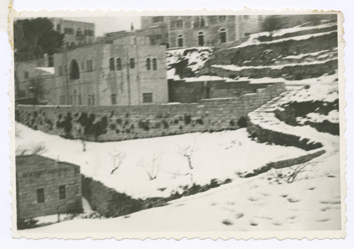 بيت لحم خلال موسم الثلج عام 1957