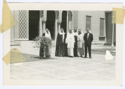 Muhammad Salem adh-Dhuwayb with Others at the Arab League in Cairo
