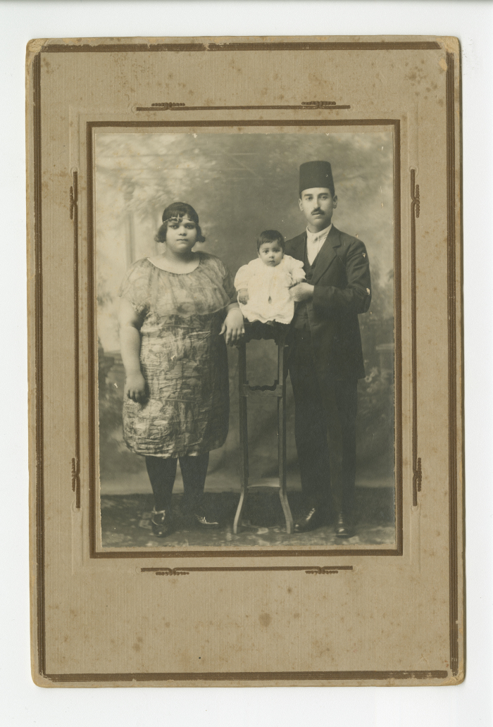 A family photograph of Abdel-Salam al-Barqawi and his wife Zuhaira al-Muhandes