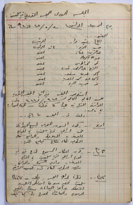 Salfit Village Council, Minutes of Meeting no. 1, 30 May 1945