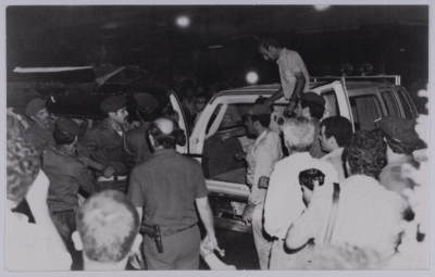 A Glimpse of the Funeral Procession of Majed abu Sharar, Beirut, 1981