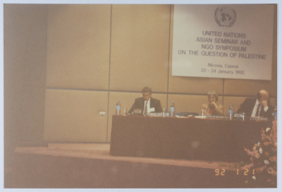 The International Conference on the Question of Palestine, Cyprus, 1992