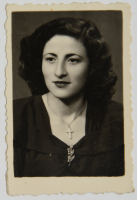 A photo of Siham Qab'ein; wife of Suheil Nasrawi, in the 1950s