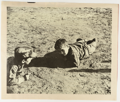 Two Children on the Beach of Rashidieh Camp, 1980- 1989