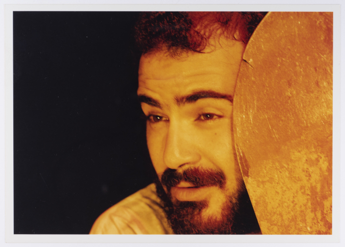 A Photograph of Amer Hlehel on Stage During the Theatrical Performance of 