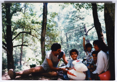 Nehaya Mohammad with her Family in Ghouta, 1988