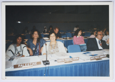 The Palestinian Delegation Participating in an International Workshop 