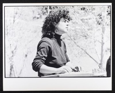 Camila Gubran During a Photoshoot for Sabreen Group in Jerusalem, 1989 