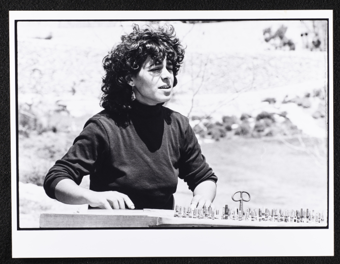 Camila Gubran During a Photoshoot for Sabreen Group in Jerusalem, 1989 