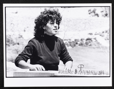 Camila Gubran During a Photoshoot for Sabreen Group in Jerusalem, 1989 