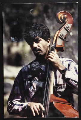Issa Fraij During a Photoshoot for Sabreen Group in Jerusalem, 1989 